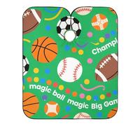 Magic Ball Game Football Basket Ball Green Print Hairdresser Capes with Adjustable Snap Closure, Stylish Color Capes for Hair Stylist capa para barbero 65" x 55"