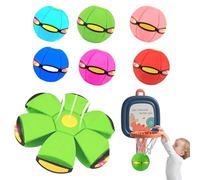 Magic Ball,Magic Bouncing Ball,2-in-1 Children's Bouncing Ball with 0-6 LED Light, Safe & Durable Pop Up Ball for Kids & Pets, Indoor Outdoor Play (Green, 6 Light)