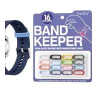Magic Band Locks, Band Keeper 16 Pack Multi-Color Silicone Fastener Rings Holders, Compatible with Disney Magic Bands 1.0/2.0, Fitbit Charge, Garmin Vivofit, Smart Watch Fitness Tracker Straps