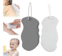 Magic Bath Sponge, Exfoliating Bath Sponge, Super Soft Exfoliating Bath Sponge Reusable, Skin Scrubber Exfoliator Sponge, Reusable Exfoliating Sponges, for Body Bath (2pcs B)