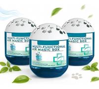 Magic Bead Box for Odor & Dust Removal, Multifunctional Air Magic Box Dust Remover | No Electricity Needed | Plant-Based Formula | For Home, Bedroom, Bathroom, Office, Car & Pet Areas (3PC, 120G)