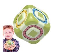 Magic Bean Cube - 2 In 1 Educational Rotating Puzzle, Stress Relief Toy | superiors Workmanship Bring Kids Pleasure Brain Training Game For Children, Boys, Girls And Kids Learning Development