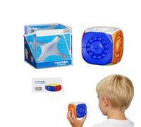 Magic Bean Cube Toy, Rotating Magic Beans Brain Teaser Puzzle Ball, Fidget Toy Spinner Ball Sorting Game for Kids Boys Teens Adults
