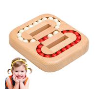 Magic Bean Puzzle Toy - Wood 11.5×13 cm | Rotating Magic Bēan Cube with Stress Relief Design, Brain Teaser Challenge, Educational Logic Game, Rotating Bean Puzzle | Kids, Adults Use