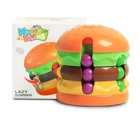 Magic Bean Rotating Cube - Burger Creative Fidget Spinner Magic Cube Decompression Toys Fingertip Magic Cube，Gift for Kids age 3 Above Easter Christmas Birthday New Year