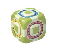 Magic Beans Puzzle Toy - 3x3 Rotating Cube, Finger Cube Brain Teaser, Creative Jigsaw Puzzle, Stress Relief Dexterity Game | Colorful Design for Birthday , School Holidays