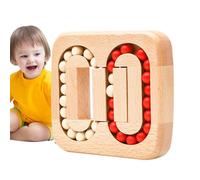 Magic Beans - Rotating Bean Puzzle, Like Kongming Lock, Lock Wooden Brain Teaser, Adult Educational Toy, Loop-Unlocking Maze, 11.5x13x2cm, 180g Strategy Game
