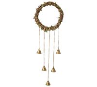 Magic Bell Game Decorations, Rustic Hook | Aesthetic and Spiritual Charm Set, Enchanted Sound Bell Accessory for Garden Wall Decoration, Fine
