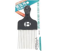 Magic Black Standard Metal Afro Hair Pick with Fist & Unbreakable Pocket Comb by Magic Collection