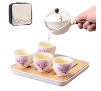 Magic Blossom Teapot, Chinese Tea Set with Infuser, Blooming Kettle for Tea, Coffee & Infusions, Portable Gongfu Tea Set Gift for Home, Travel, Office, Outdoor