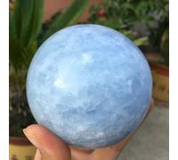 Magic Blue Calcite Quartz Crystal Ball Ornaments (Size : 3.5-4cm)