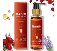 Magic Body Oil Firming, Glow Essence Ma-gic Luxury Body Oil for Women, Skin Tightening Oil, Firming Shimmer Glow Remedy Body's Oil, Bio Magic O-il for Sagging Skin(100ML)