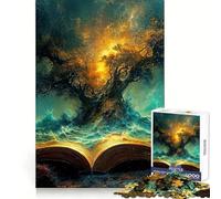 Magic Book 1000 Piece Jigsaw Puzzles for Teenagers Brain Think Snug Connection Real Challenge Christmas Idea (50x75cm)