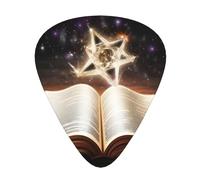Magic Book Guitar Plectrums, 12 Pcs Lightweight Guitar Plectrums, 0.46mm/0.71mm/0.96mm Thickness For Acoustic Guitar Acoustic Electric Guitar Ukulele Bass