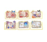 Magic Book Metal Bookmark Gift - Inspired by Medieval Magic Books, It Integrates Fantasy Elements Such As Knight Armor and Starry Magic Arrays, Making It a Perfect Gift for Readers. (6pcs)