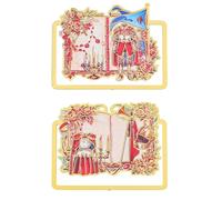 Magic Book Metal Bookmark Gift - Inspired by Medieval Magic Books, It Integrates Fantasy Elements Such As Knight Armor and Starry Magic Arrays, Making It a Perfect Gift for Readers. (Knight 2pcs)