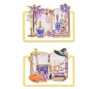Magic Book Metal Bookmark Gift - Inspired by Medieval Magic Books, It Integrates Fantasy Elements Such As Knight Armor and Starry Magic Arrays, Making It a Perfect Gift for Readers. (Magic 2pcs)