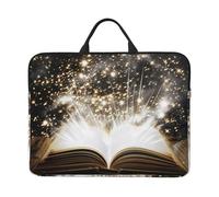 magic book Printed Laptop Sleeve 14 inch Protective Case, Waterproof Computer Case Bag with Handle for Men and Women