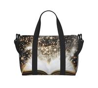 Magic Book Printed Travel Duffle Bag for Men Women Holiday Travel Luggage Bag Waterproof Tote Bag with Shoulder Strap