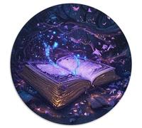 Magic Books 1000 Pieces Round Jigsaw Puzzles Creative Seeking A Challenging And Relaxing Activity Games for Adults And Kids 1000pcs (67.5x67.5cm)