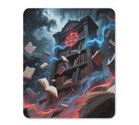 Magic Bookshelf Square Mouse Pad | Durable Rubber Non-Slip Mouse Mat,Portable Computer Accessory for desktops laptops and daily computer-using moments