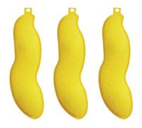 Magic Bottle Cleaning Beans, 3-Piece Reusable Pea-Shaped Water Bottle Cleaner Sponges, Yellow Cleaning Beans for Internal of Water Bottles