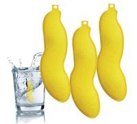 Magic Bottle Cleaning Beans 3PCS Bottle Sponge Reusable Cleaning Beans Pea-Shaped Water Cleaner Sponges for Internal Yellow