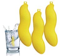 Magic Bottle Cleaning Beans 3Pcs Reusable Bottle Cleaning Beans Pea-Shaped Water Cleaner Sponges for Internal Yellow Magic Cleaner
