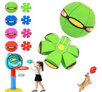 Magic Bouncing Ball,Children's Bouncing Ball,Pop up Balls,Magics Bouncy Balls,Magics Flying Saucer,Dual Form Freely Switchable Toy,Parent-Child Interaction,Doggy Delight Disc Toy (Green)