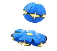 Magic Bouncing Ball, Dual Form Freely Switchable Magic Meta Ball with 6 Light, Parent-child Interaction Suitable for Indoor & Outdoor Use blue