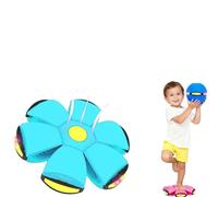 Magic Bouncing Ball for Kids & Children, Magic Meta Ball with 6 Led Lights, Parent-Child Interaction, Dual Form Freely Switchablef,Pop Up Balls Toy for Indoor & Outdoor (Light blue)