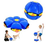Magic Bouncing Ball,Kid's Magic Metaball,Magical Flying Saucer,2-in-1 Bouncy Ball with 6 Light,Dual Form Freely Switchable,Parent-Child Interaction Game,Bouncy Balls for Kids & Pets for Indoor Outdoor