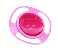 Magic Bowl 360 Degree Rotation Spill Resistant Gyro Bowl, Spill Proof Bowl with Lid for Baby, Toddler and Kid (Blue)