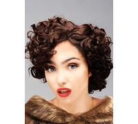 Magic Box 1920s Peaky Gangster Style Ada Curly Brown Wig