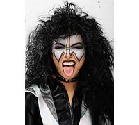 Magic Box 1980s Rockstar Kiss Style Black Demon Wig
