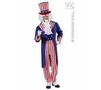 Magic Box Adult Mens USA Uncle Sam Costume Small (up to 36" chest)