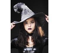 Magic Box Adult Size Halloween Grey Witch or Wizard Hat