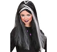 Magic Box Childrens Halloween Long Black Morticia Style Wig