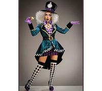 Magic Box Ladies Deluxe Halloween Gothic Mad Hatter Costume