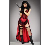 Magic Box Ladies Western Madam Red Saloon Girl Costume Medium (UK 12-14)