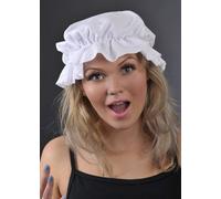 Magic Box Medieval Wench Ladies White Mob Cap Hat