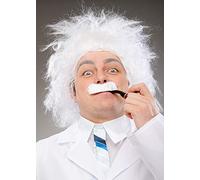 Magic Box Mens Crazy Mad Scientist White Einstein Wig and Moustache