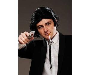Magic Box Mens Pulp Fiction Vincent Style Acessory Kit with Wig