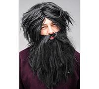 Magic Box Mr Twit Style Messy Black Wig and Beard Set