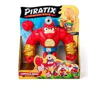 PIRATIX Gorilla Bros: Smash Jack - Articulated gorilla that attacks with its fists vertically and with a cannon, Includes 1 gorilla, 1 Piratix, 1 treasure and 1 projectile, Blue