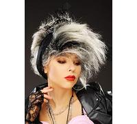 Magic Box Womens 1980s Bananarama Style Blonde Wig with Scarf