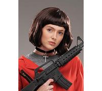 Magic Box Womens Bank Robber Style Brown Tokyo Wig