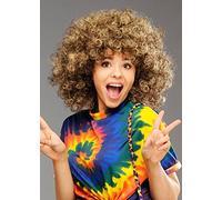 Magic Box Womens Brown 1970s Hippy Girl Curly Afro Wig Wig