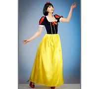 Magic Box Womens Long Snow White Style Costume Medium (UK 12-14)