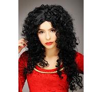 Magic Box Womens Mother Gothel Style Long Curly Black Wig